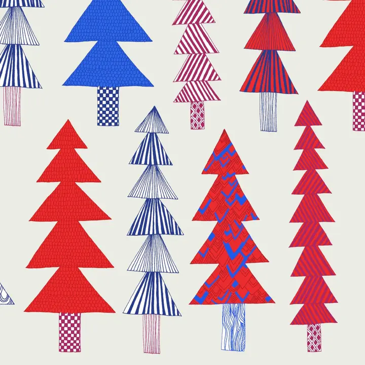 Marimekko Kuusikossa punainen lautasliina 20kpl/33cm