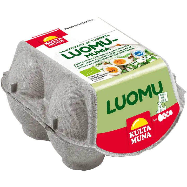 Kultamuna luomu kananmuna M/L4 252g