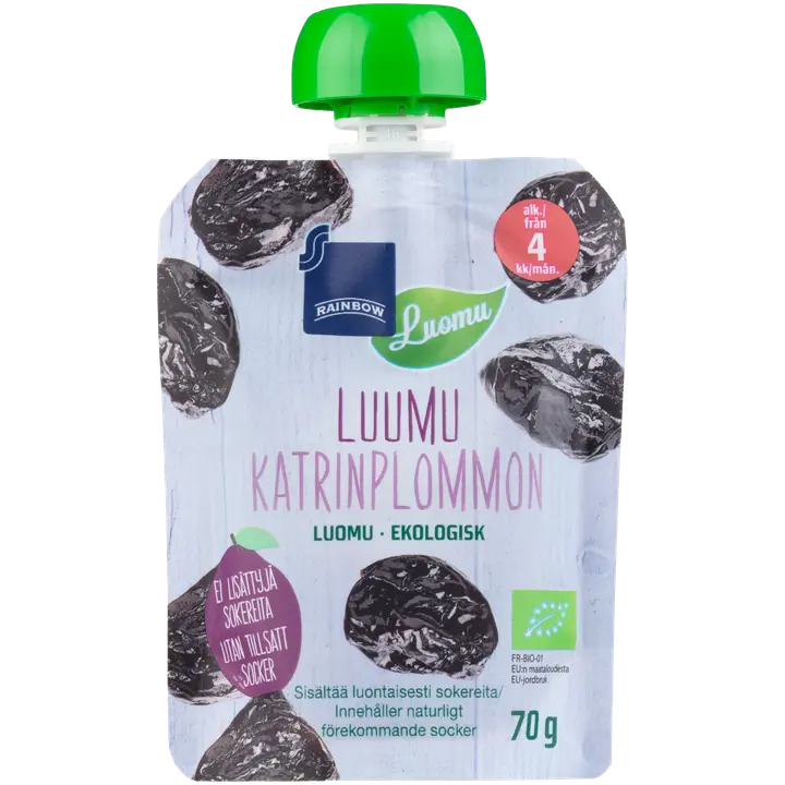 Rainbow luumusose luomu 70 g 4 kk