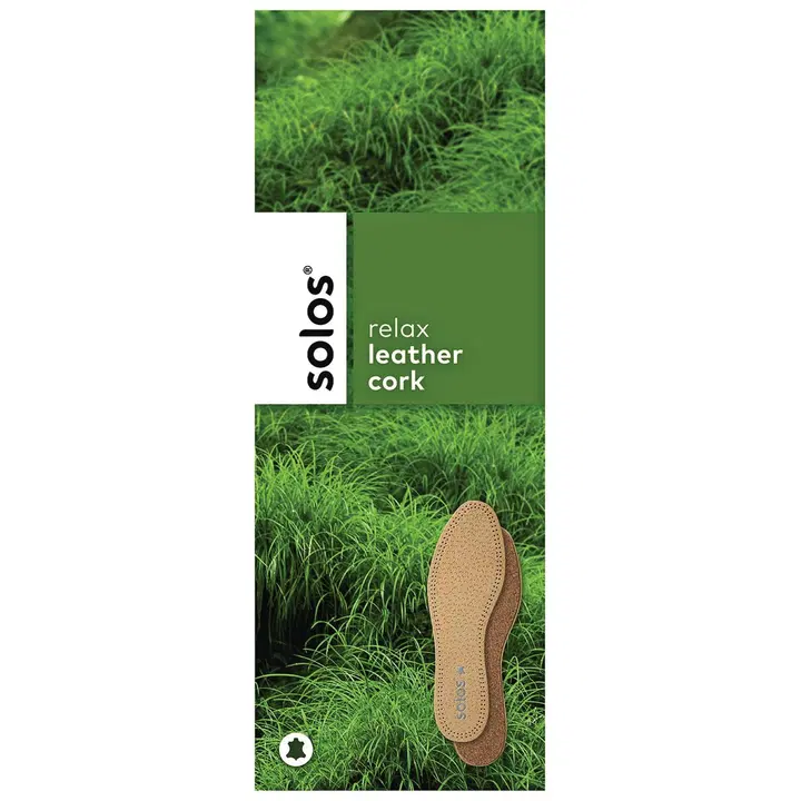 Solos leather cork nahka-korkkipohjallinen koko 37