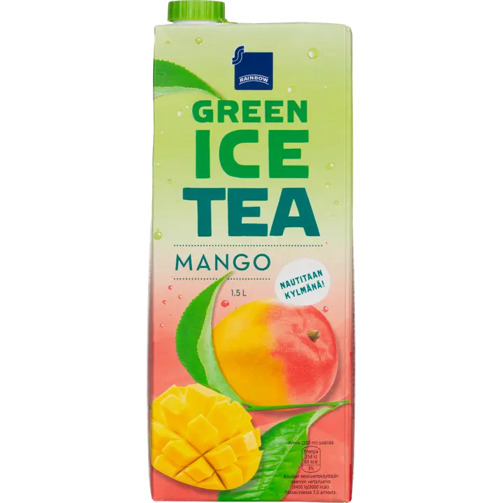 Rainbow vihreä jäätee mango 1,5l