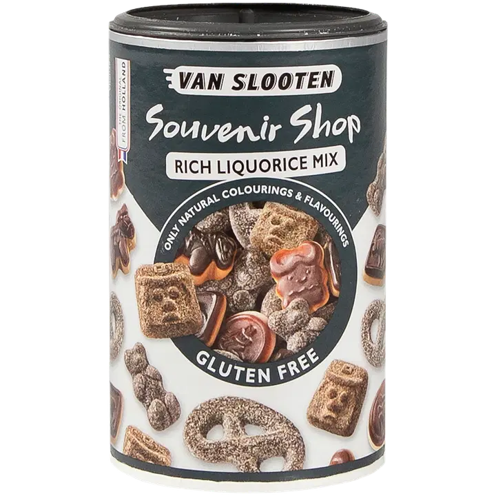 Van Slooten Souvenir Shop 200g lakritsilajitelma lahjapakkaus