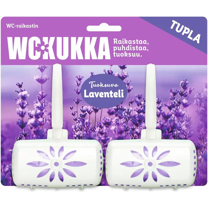 WC Kukka Laventeli tuplapakkaus wc-raikastin 2x50g