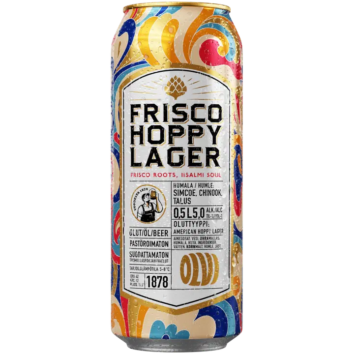 OLVI Frisco Hoppy Lager 5,0 % 0,5 l tlk