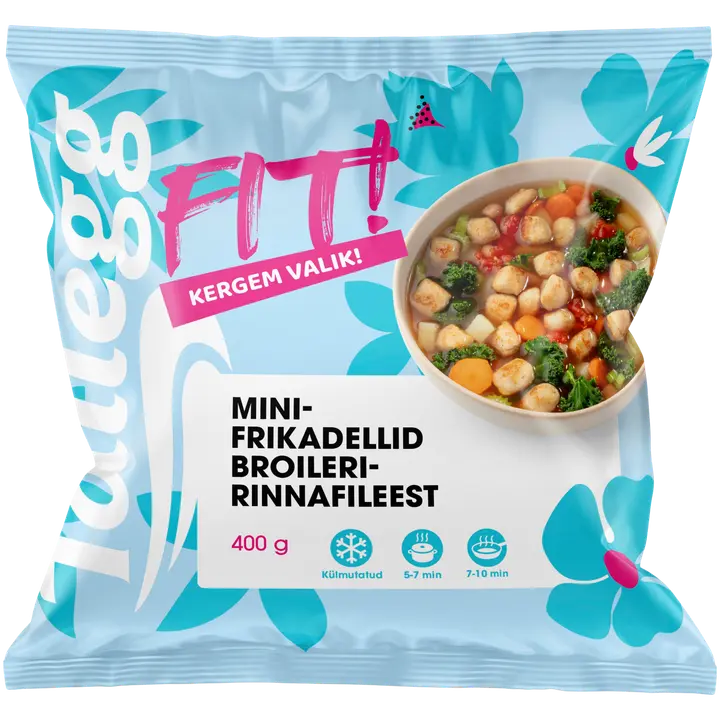 FIT! Minifrikadellid broileririnnafileest, 400 g