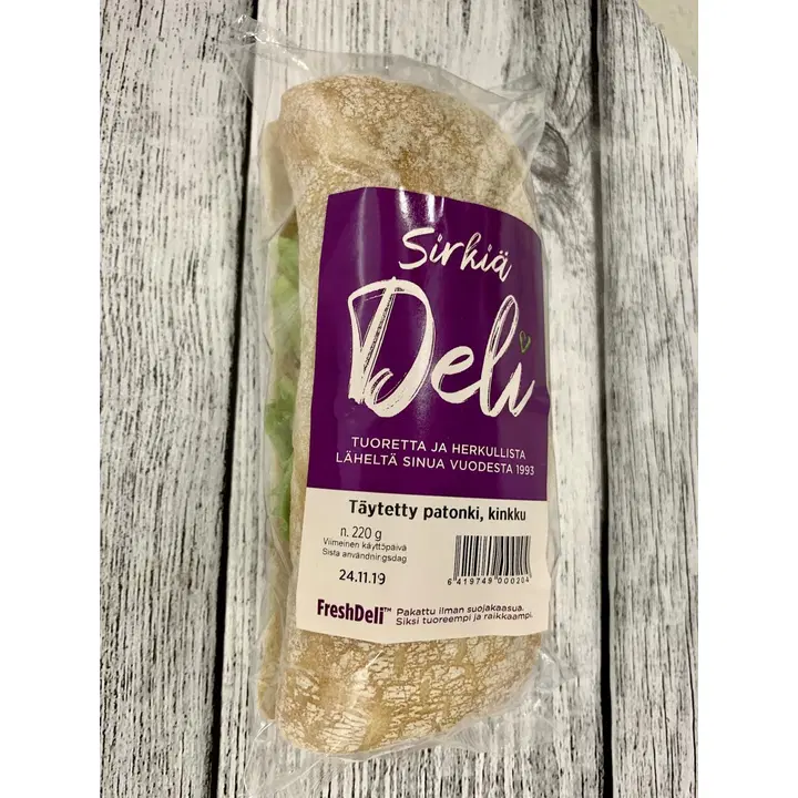Sirkiä Deli täytetty patonki kinkku 230 g