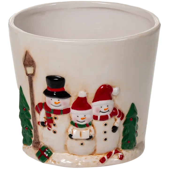 Lillepott lumememm valge 15 cm