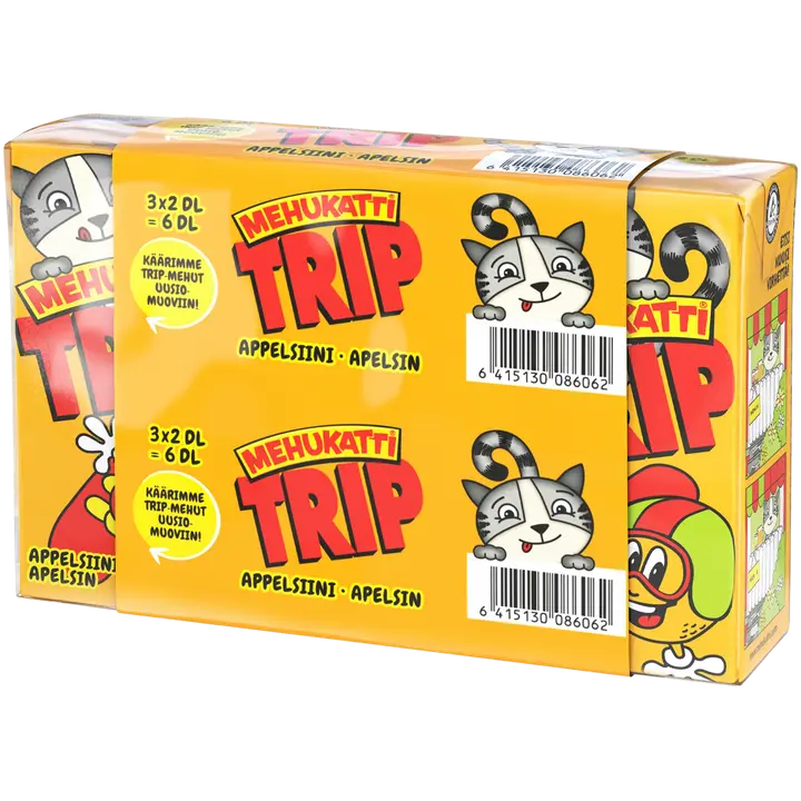 Mehukatti Trip Appelsiinijuoma 2dl 3-pack