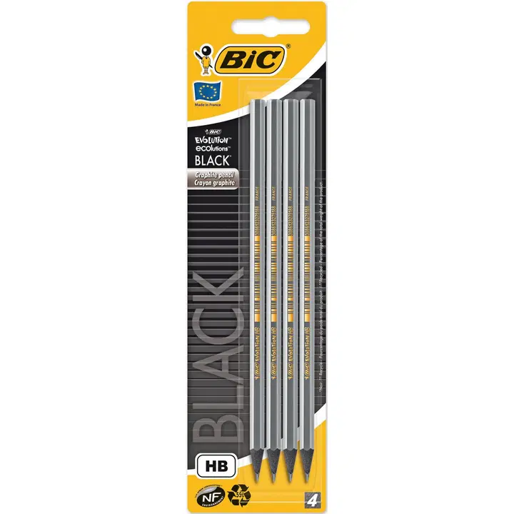 BIC Evolution Black lyijykynä 4kpl
