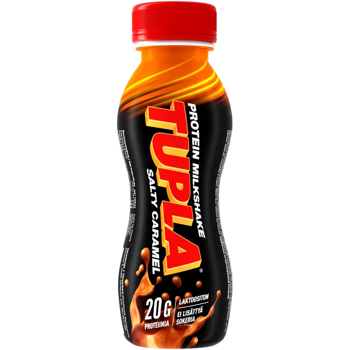 TUPLA laktoositon Salty caramel protein milkshake 280ml