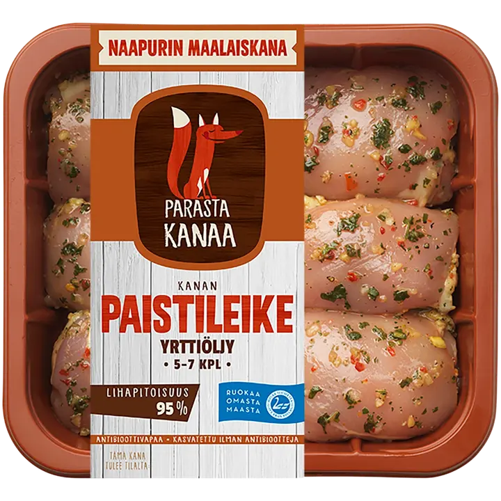 Naapurin Maalaiskanan paistileike yrttiöljytty n600g