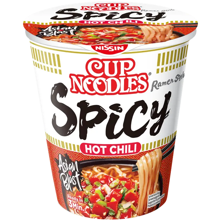 Nissin Cup Noodles Hot Chili Spicy pikanuudelikeitto 66g