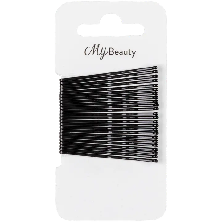 MY BEAUTY hiuspinni musta 48mm 24kpl
