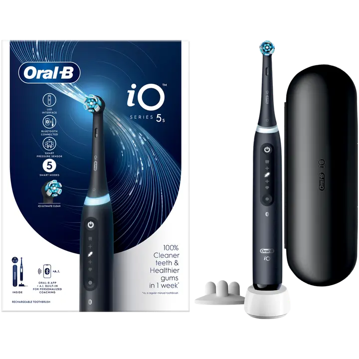 Oral-B Sähköhammasharja iO 5S Black Braun-tekniikalla