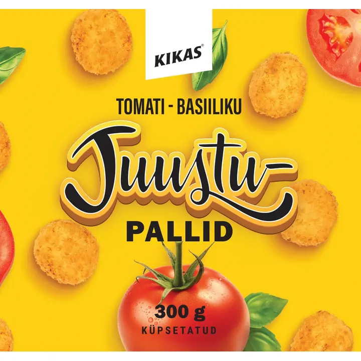 Kikas Juustupallid Tomati-Basiiliku 300 G