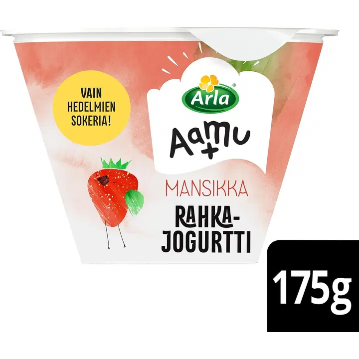 Arla Aamu+ jordgubbskvarkyoghurt 175 g laktosfri