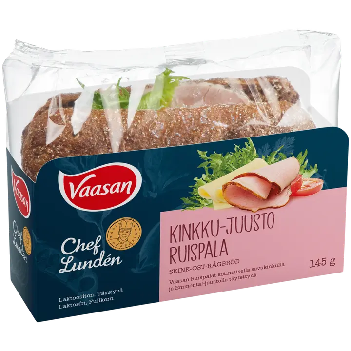 Chef Lunden Vaasan Kinkku-juusto Ruispala 145g
