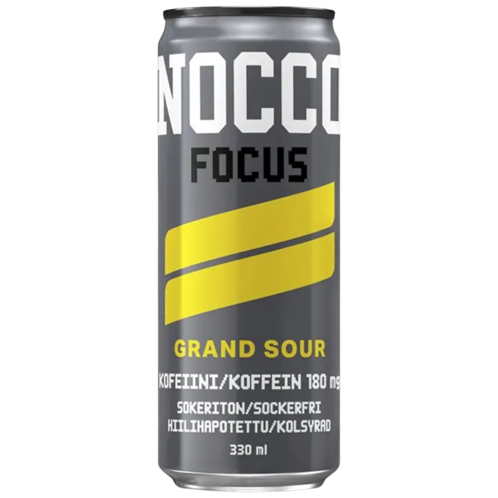 NOCCO Focus Grand Sour hiilihapotettu energiajuoma 330ml