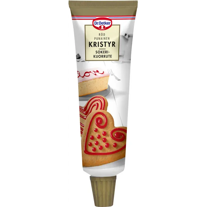 Dr. Oetker Punainen sokerikuorrute 125 g