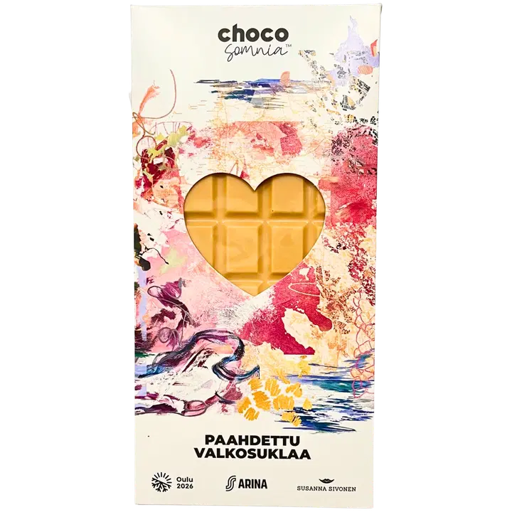 Chocosomnia Oulu2026 Paahdettu valkosuklaa 70 g
