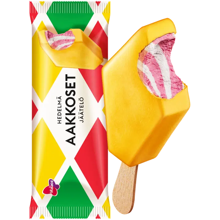 Malaco Aakkoset Hedelmä jäätelöpuikko 90ml/67g