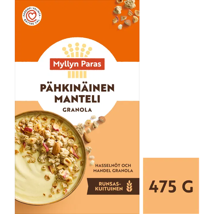 Myllyn Paras Pähkinäinen Manteli granola 475g