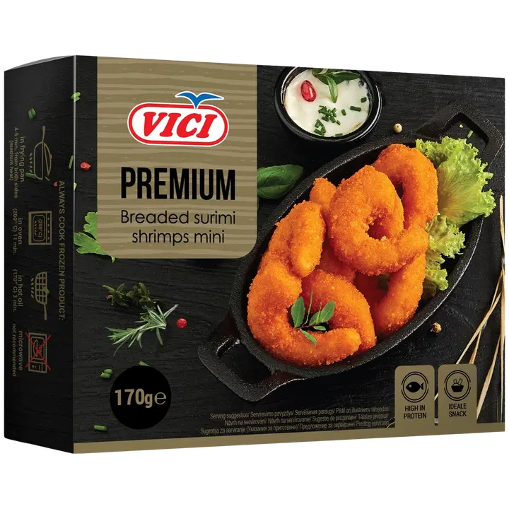 Vici Paneeritud Surimikrevetid Mini 170 g