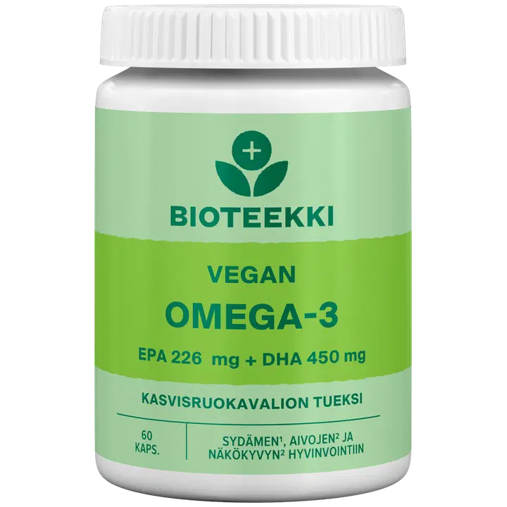 Bioteekki Vegan Omega-3 60 kaps.