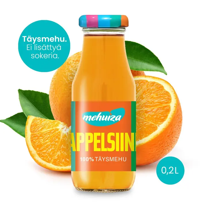 Mehuiza appelsiinitäysmehu 100% 0,2L