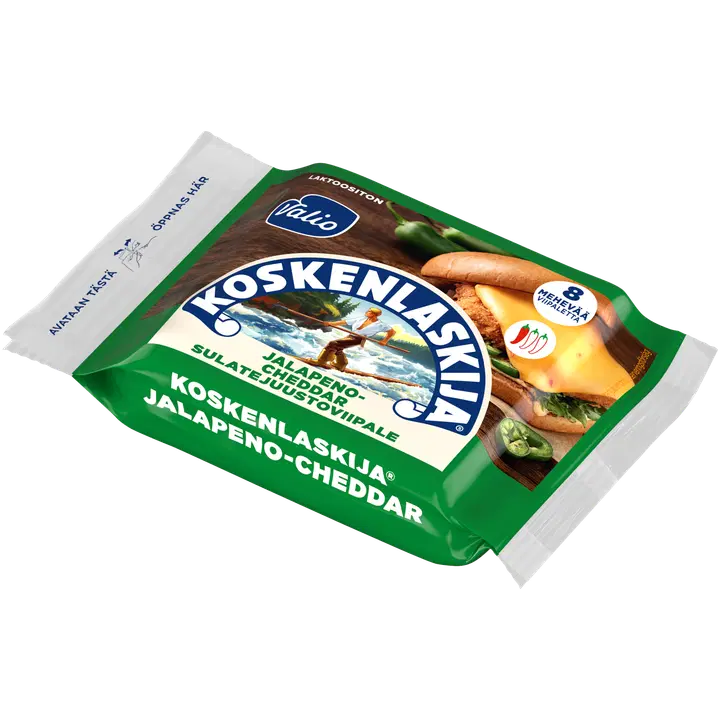 Valio Koskenlaskija® jalapeno-cheddar sulatejuustoviipale laktoositon e200 g