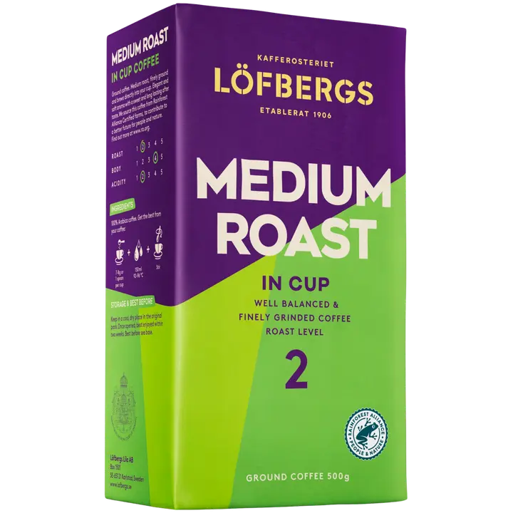 Löfbergs tassikohv IN-CUP keskmine röst 500 g