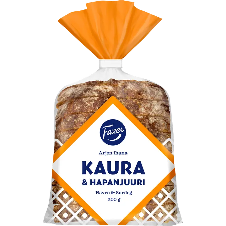 Fazer Arjen Ihana Kaura & Hapanjuuri 300g, paahtoleipä
