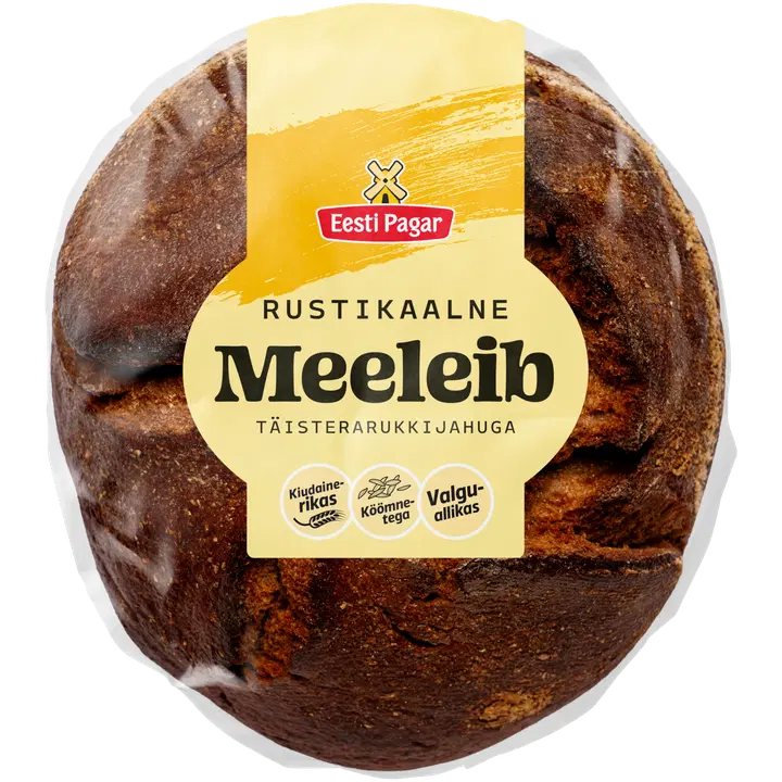 Eesti Pagar Rustikaalne Meeleib täisterarukkijahuga 500 g