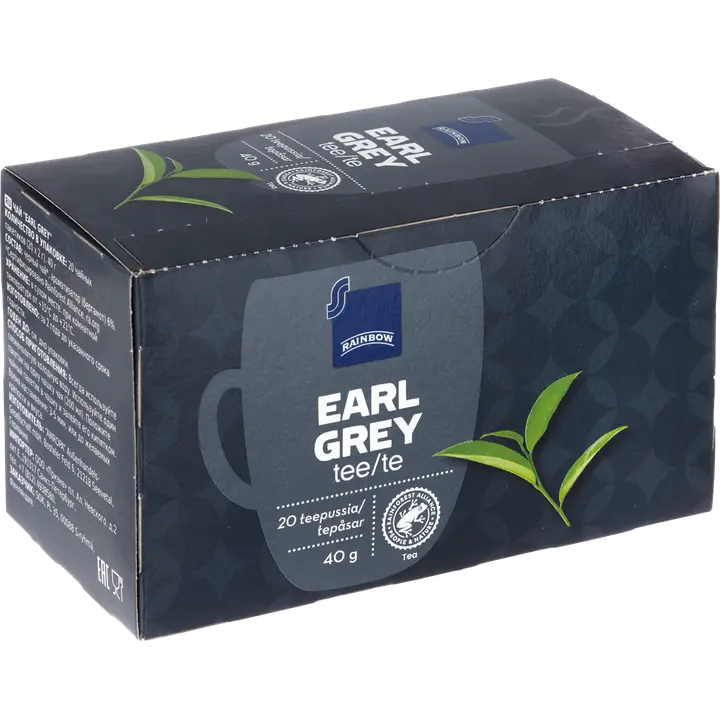 Rainbow 40g Earl Grey tee 20ps UTZ