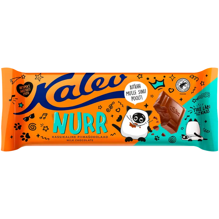 KALEV Nurr klassikaline piimašokolaad 190g