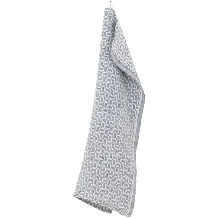 Lapuan Kankurit Mauste pyyhe 48x70cm valko-harmaa 100% pesty pellava