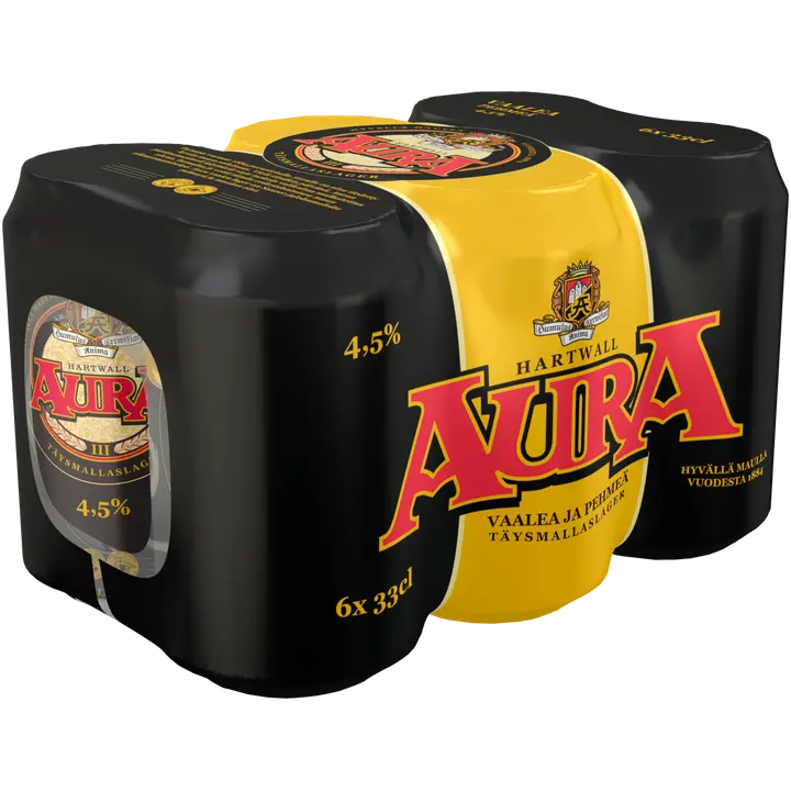 6 x Aura olut 4,5% 0,33 l