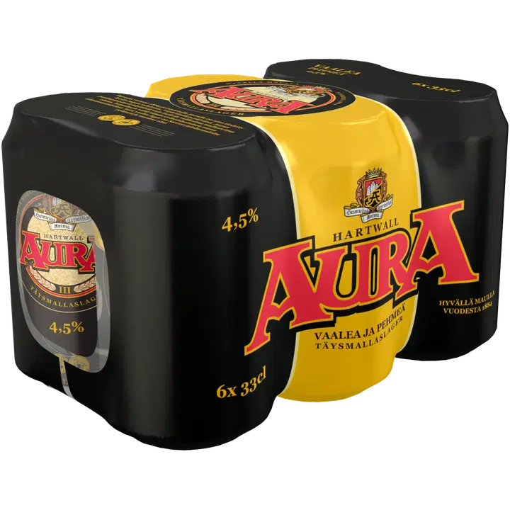 6 x Aura olut 4,5% 0,33 l
