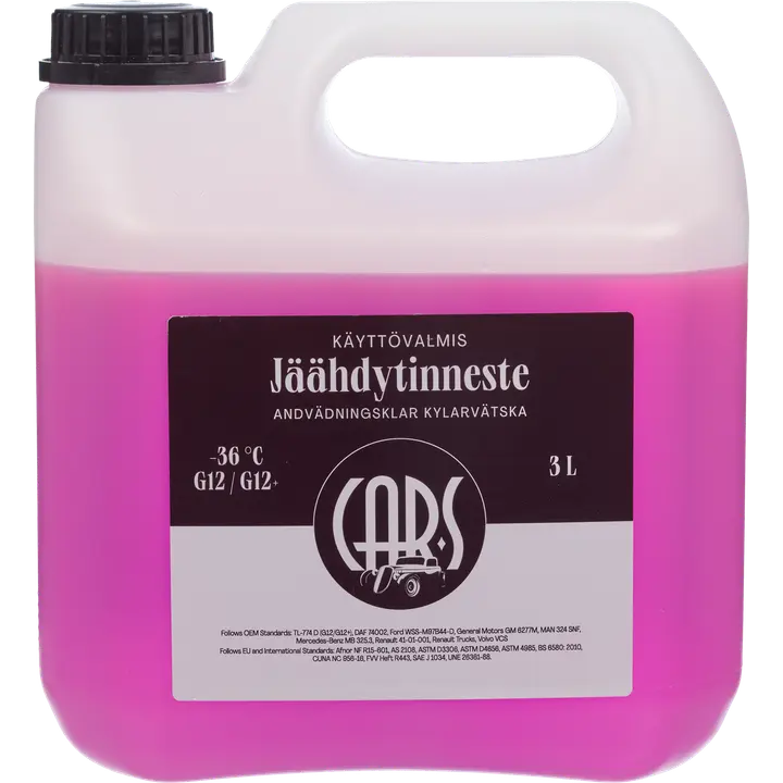 Jahutusvedelik Car-s -36 Longlife G12+punane 3l