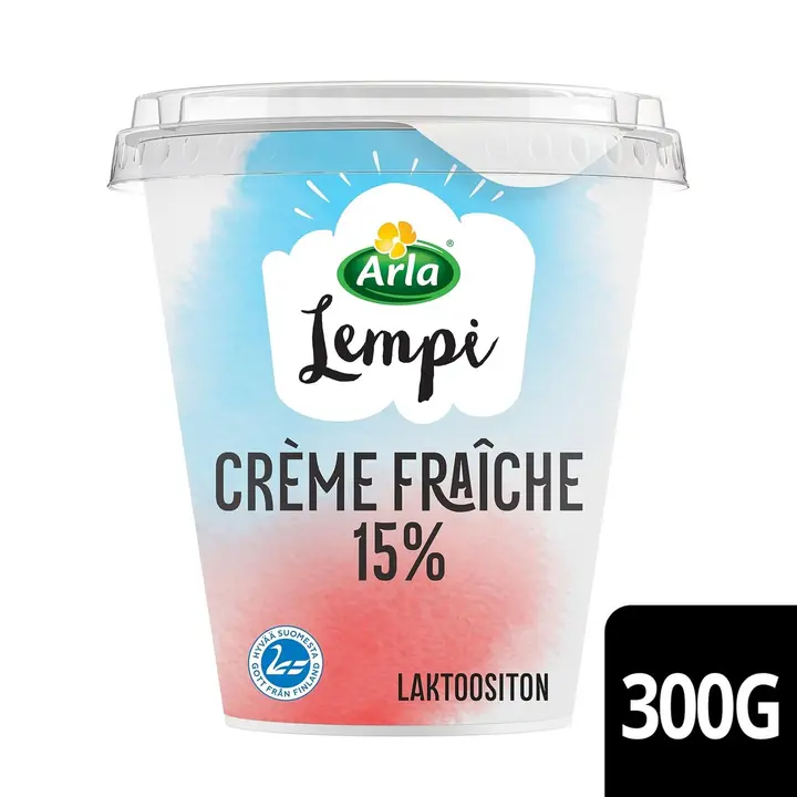 Arla Lempi Crème fraîche 300 g 15 % laktoositon