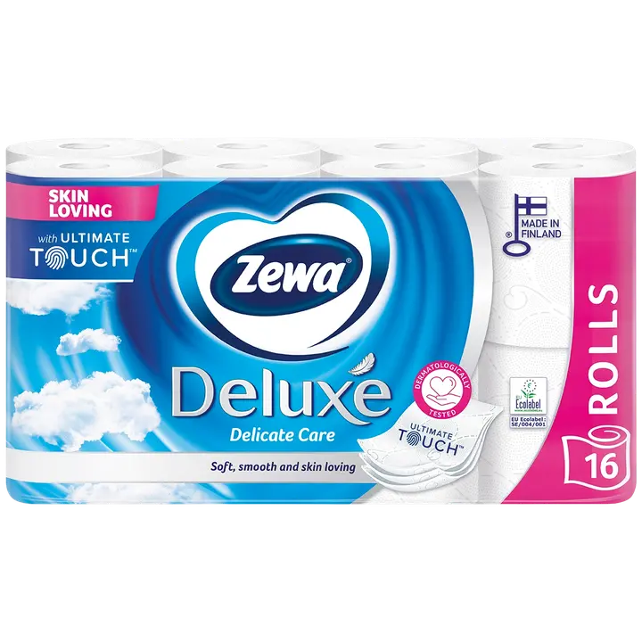 Tualettpaber Zewa Deluxe Delicate Care 3-kih 16 rulli