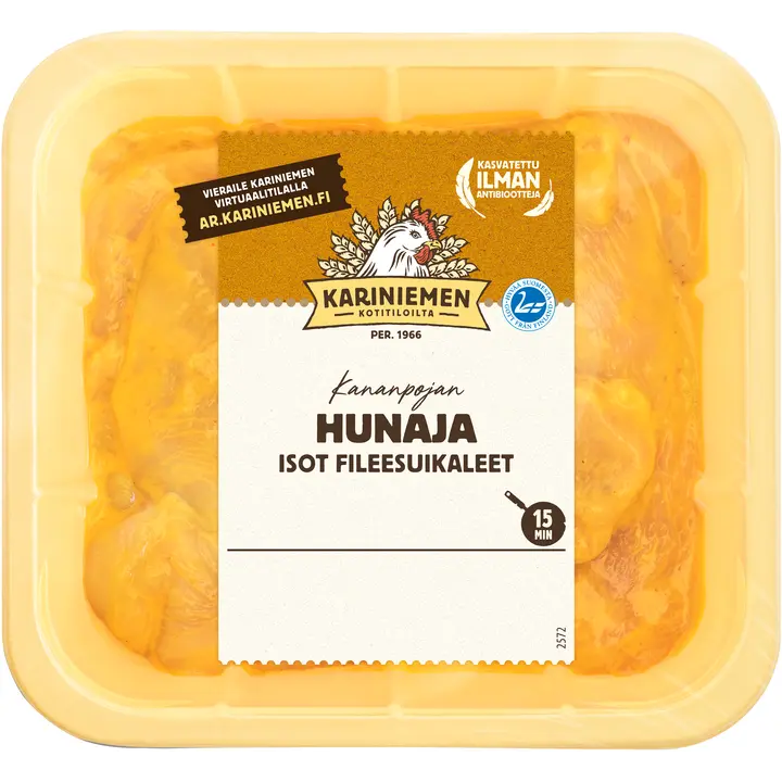 Kariniemen Kananpojan Hunaja reilut fileesuikaleet 750g