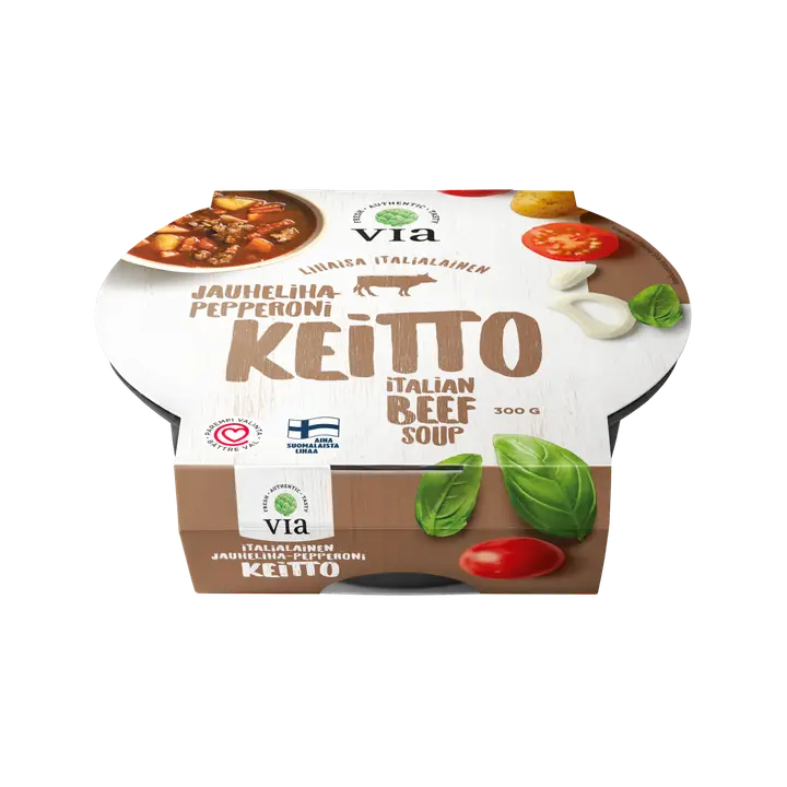 Via Jauheliha-pepperonikeitto 300g