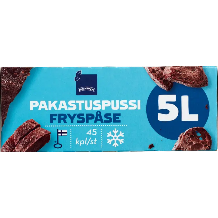 Rainbow pakastuspussi 5l 45kpl
