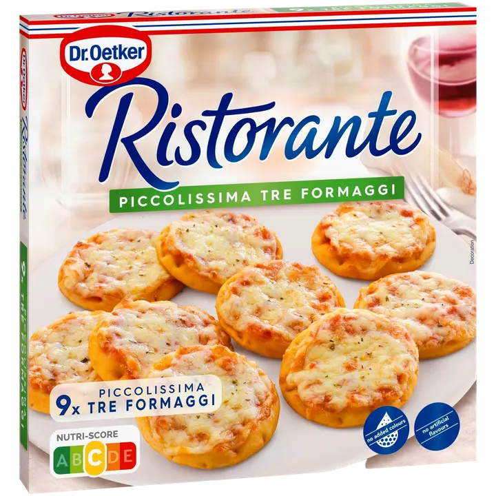 Dr. Oetker Ristorante Piccolissima Tre Fromaggi pakasteminipizzat 216g