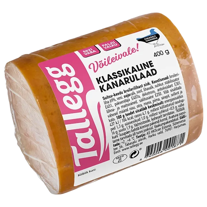 Tallegg Broilerirulaad Klassikaline 400 G