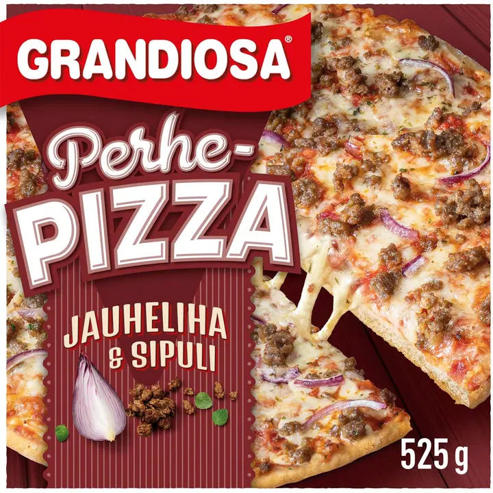 Grandiosa malet kött och lök familjepizza 525g