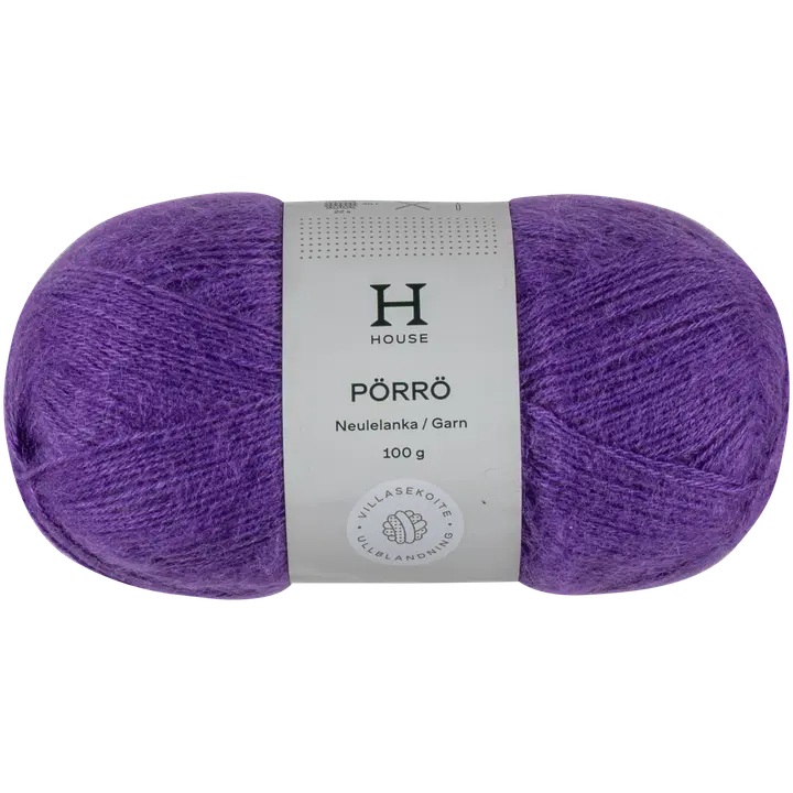House lanka mohair-villa-akryyli Pörrö 100 g Cold lilac 187