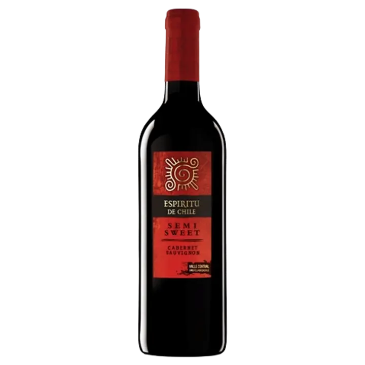 Espiritu De Chile Semi Sweet Cabernet Sauvignon GT vein 12%vol 750ml