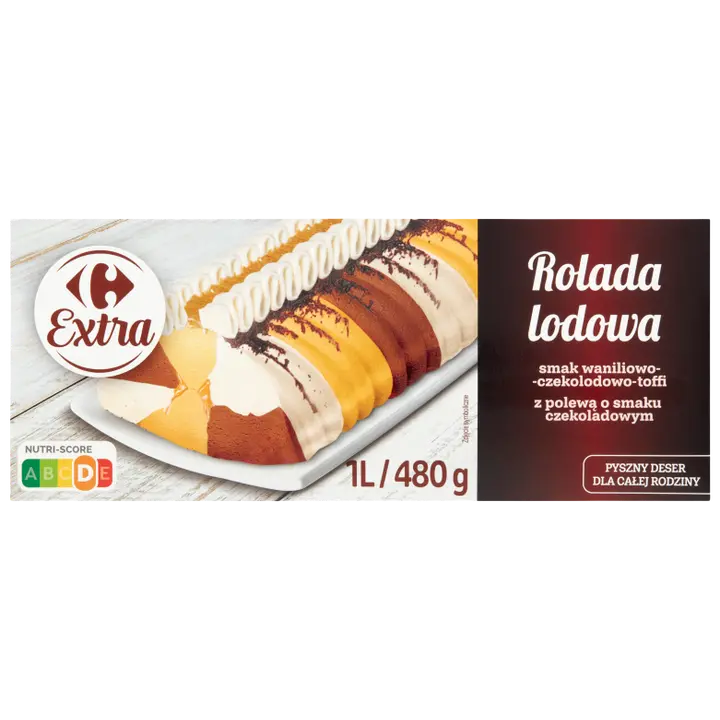 Carrefour Jäätisetort Vanilje-Šokolaadi-Iirise 1 l